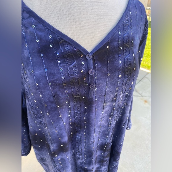 Dressbarn blue top size 2X - Picture 3 of 6